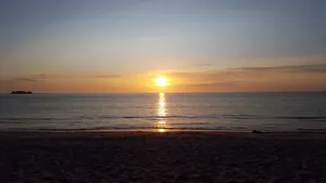 唯美海上日出图片高清_8