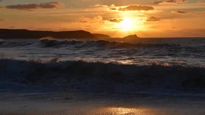 唯美海上日出图片高清_9