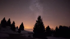 美丽的夜空星空图片_6