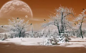 梦幻风景3D渲染壁纸_9