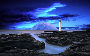 梦幻风景3D渲染壁纸_11