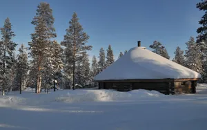 芬兰雪景桌面壁纸_4
