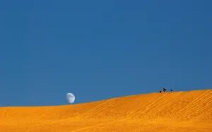 敦煌鸣沙山风景壁纸_15