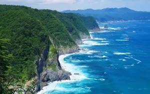 蓝色缤纷海岸桌面壁纸_5