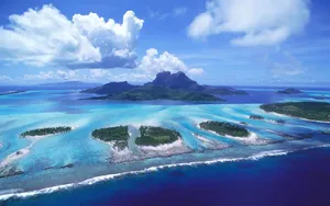 蓝色缤纷海岸桌面壁纸_10