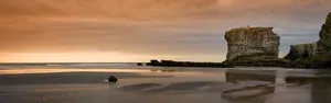 大海沙滩高清双屏风景壁纸_3