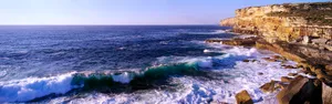 大海沙滩高清双屏风景壁纸_5