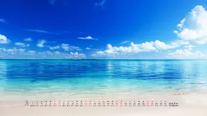 2019年7月日历桌面壁纸_2