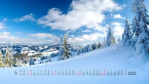 2015年1月日历桌面壁纸