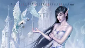 2013年1月日历桌面壁纸_17