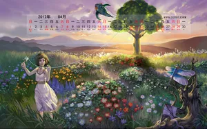 2012年4月日历桌面壁纸_16