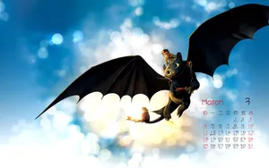 2012年3月日历桌面壁纸_2