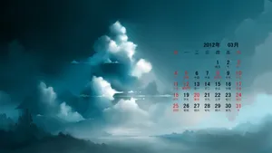 2012年3月日历桌面壁纸_3