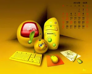 2012年3月日历桌面壁纸_11