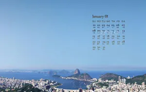 2012年1月日历桌面壁纸第1张
