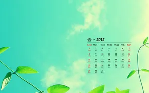 2012年1月日历桌面壁纸_6