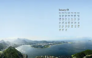 2012年1月日历桌面壁纸_17