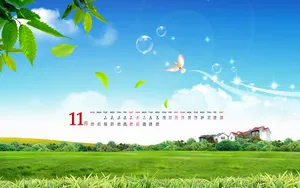 2011年11月日历桌面壁纸_2