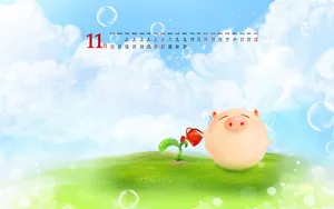 2011年11月日历桌面壁纸_14