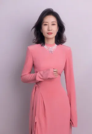 刘敏涛性感粉裙写真图片_3