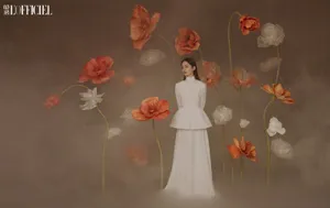 赵丽颖花间仙意优雅美丽写真图片_2