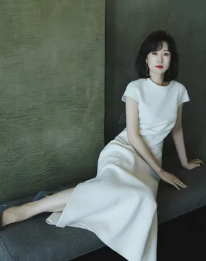 刘敏涛白裙性感温婉写真图片_2