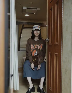 白百何秋冬装上班私服图片_8