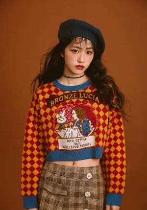 杨肸子雀斑妆时尚写真图片_1