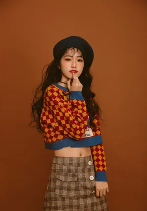 杨肸子雀斑妆时尚写真图片_7