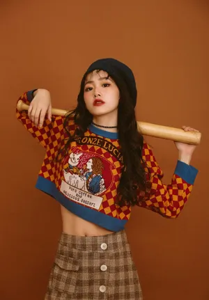 杨肸子雀斑妆时尚写真图片_8