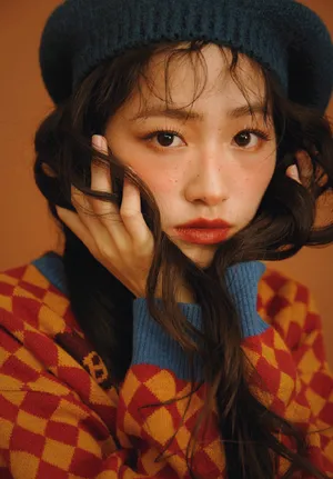 杨肸子雀斑妆时尚写真图片_9
