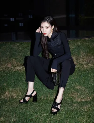 宋妍霏小蛮腰性感酷飒写真图片_8