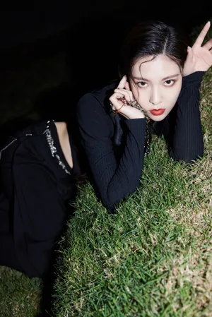 宋妍霏小蛮腰性感酷飒写真图片_12