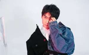 陈晓牛仔拼接造型帅气写真_5