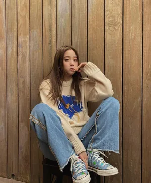 欧阳娜娜元气休闲私服照图片_4