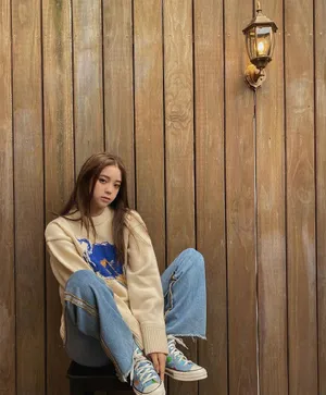 欧阳娜娜元气休闲私服照图片_5