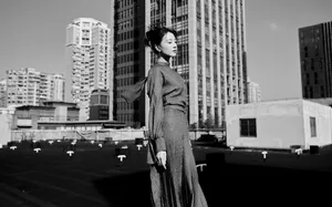 高圆圆绿裙优雅靓丽写真图片_5