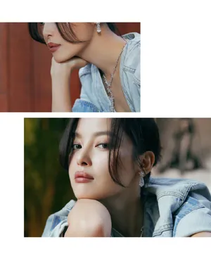 辛芷蕾休闲牛仔装率性简约写真图片_5