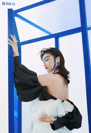 田原清爽蓝色系写真图片_7