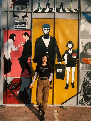 吴曼思随性私服街拍照图片_2