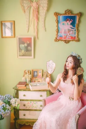 吴曼思粉嫩少女感甜美写真图片_8