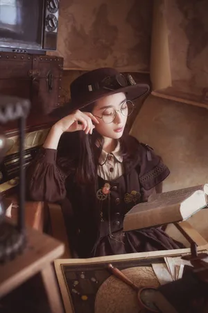 吴曼思欧美复古风情写真图片