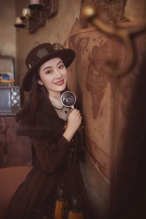 吴曼思欧美复古风情写真图片_4