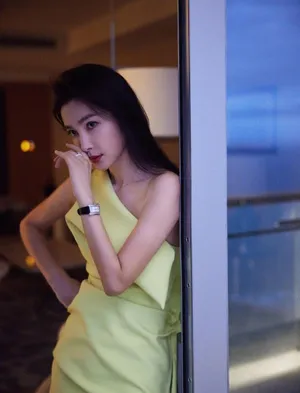 李冰冰半露肩连衣裙性感写真图片_5