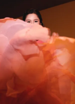 张婧仪刺绣半身裙俏丽写真图片_7