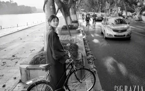 乔欣深秋落叶慵懒大片写真图片_4