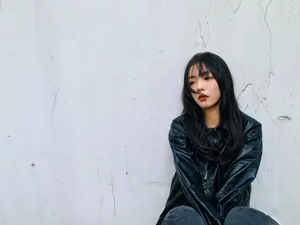 蔡文静皮衣酷飒性感写真图片_2