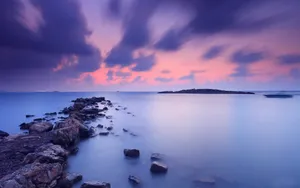 蓝色天空唯美风景桌面壁纸_7
