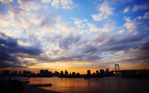 蓝色天空唯美风景桌面壁纸_9