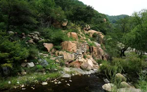 山东桃花峪风景桌面壁纸_8